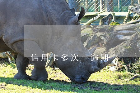 信用卡多次 逾期 信用卡多次 逾期